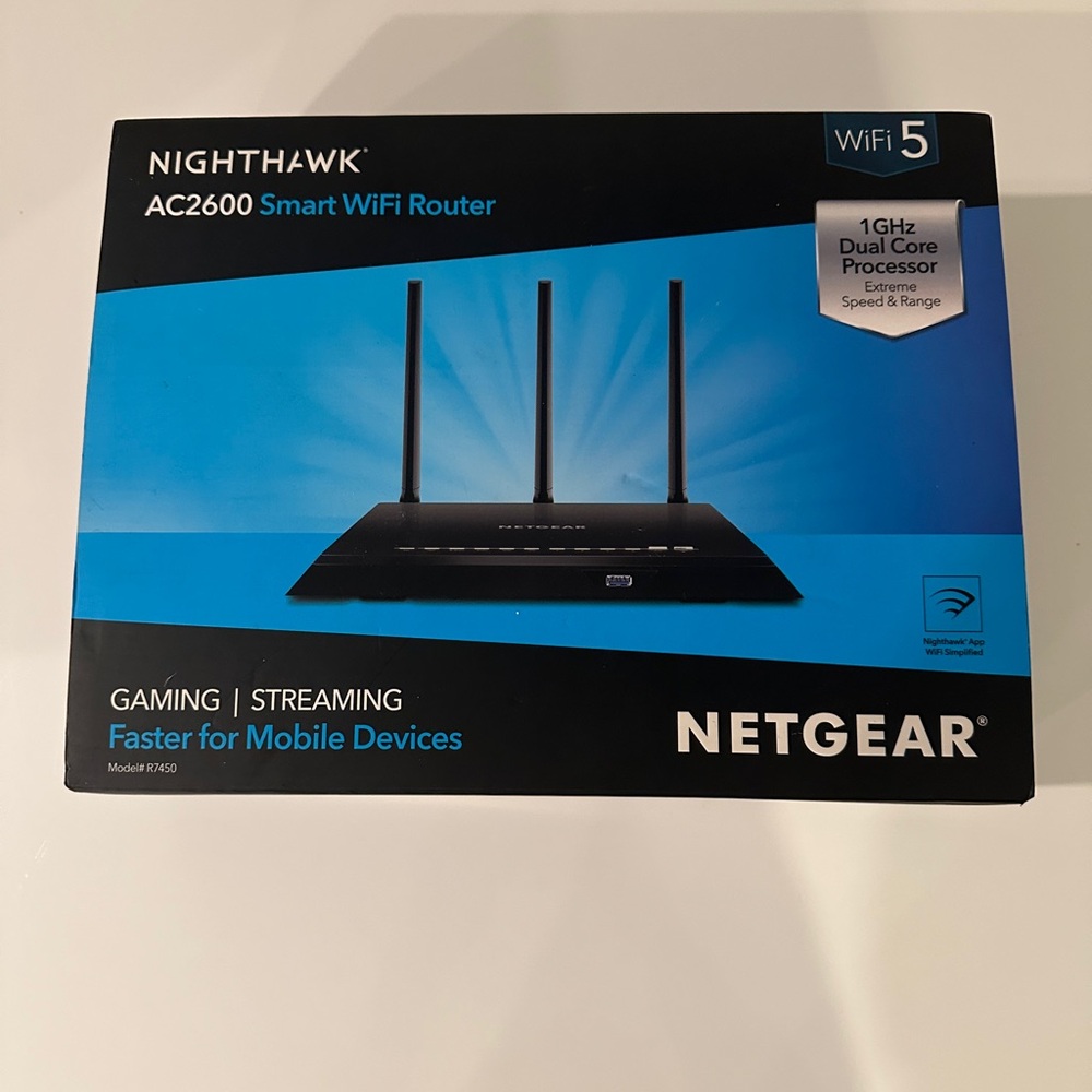 Netgear Nighthawk AC2600 WiFi Router - Black